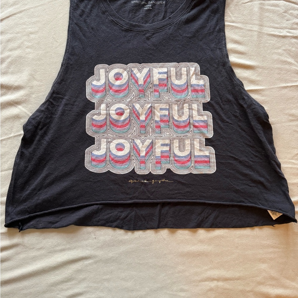 (3) Spiritual Gangster Black Muscle Tanks